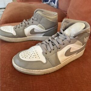 Nike Women’s Mid-Top Nike Jordan’s Shoes in Gray and White